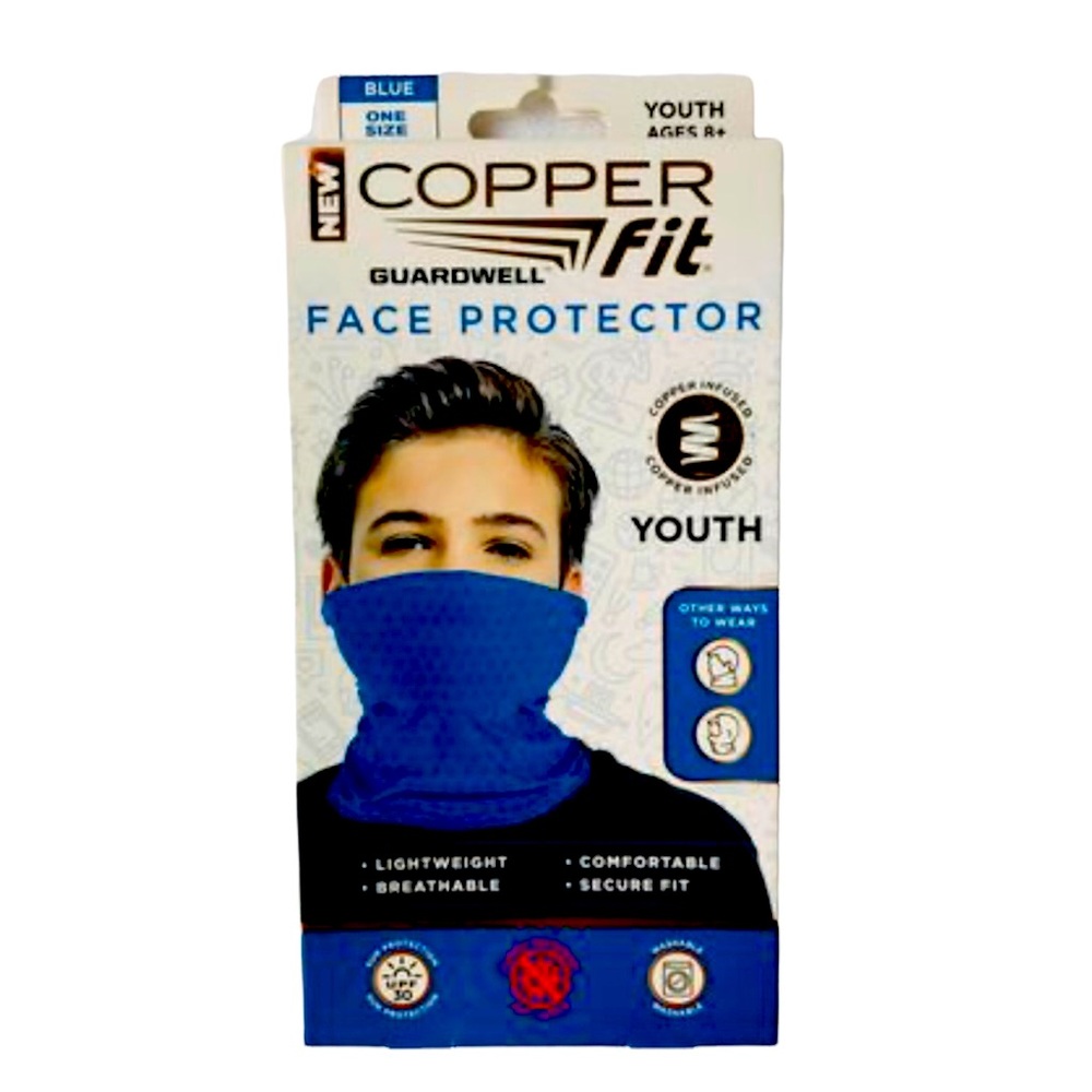 Copper Fit Guardwell Lightweight & Beathable Face Protector Ages 8+